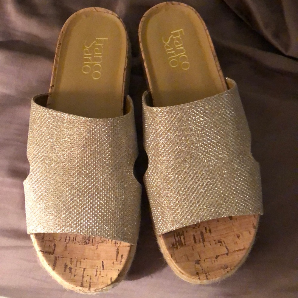 Blush sparkle Slides